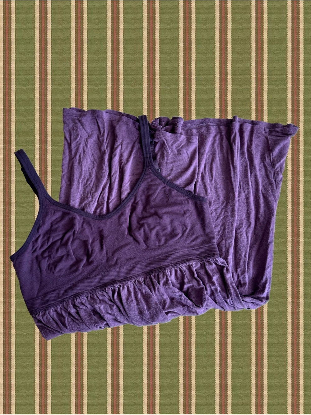 Purple Babydoll Mini Dress